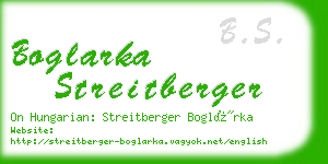 boglarka streitberger business card